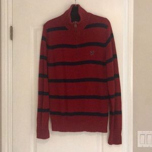 American Eagle Men quarter zip sweater